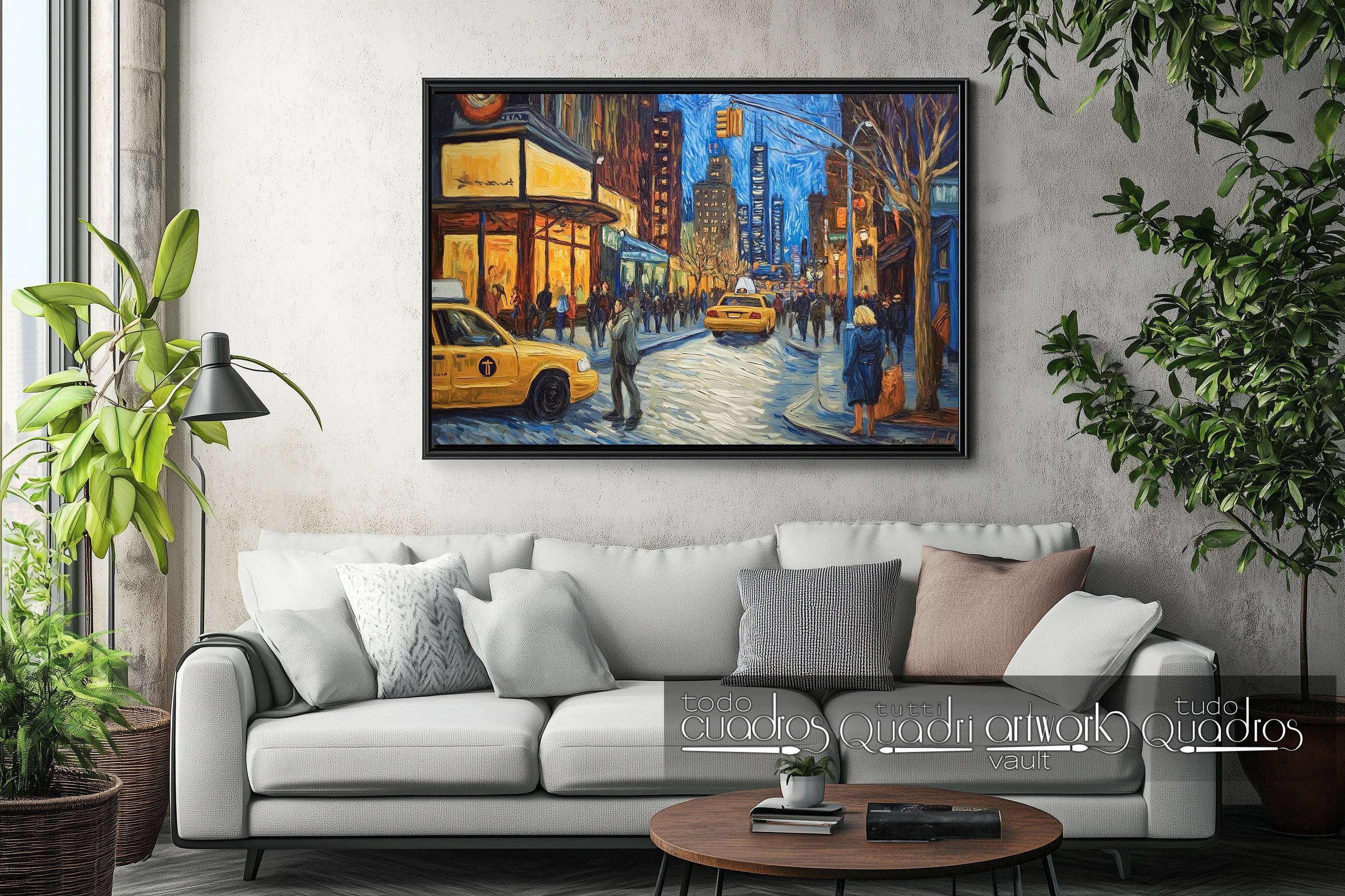 New York Night, estilo Van Gogh